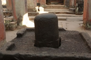Lingam. A giant stone penis that blesses water flowing over it.