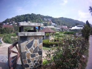 On our way down to the village we encoutered a biologaical waste treatment plant - basically a giant garden :-)